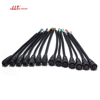 Connecteur d'alimentation industriel étanche LLT M19 en plastique, mâle-femelle, 3 broches, pour extérieur et aviation