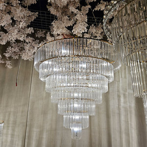 Hete Aanbieding Bruiloft Lichtdecoratie Kristallen Kroonluchter Luxe Feest Evenementen Podium Decoratieve Verlichting - Product Image 2