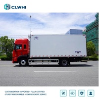 Truk Berpendingin JAC 4x2 6.8m Truk Box Berinsulasi Kulkas 18 Ton Truk Freezer Rantai Dingin