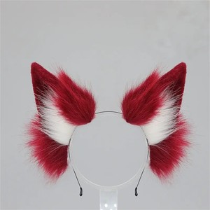 E0018 <span class=keywords><strong>handmade</strong></span> Fox Tai Headband truyện tranh con cosplay Prop Halloween - Product Image 2
