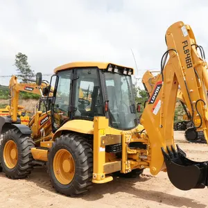 Hanpei Backhoe Flb468 8.3 Ton Graafmachine Lader 4X4 Wiel Met Prijs