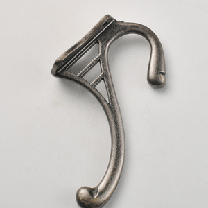 Gancho Doble de Aleación de Zinc Plateado Antiguo para Baño, Estilo Escandinavo, Anticorrosión - Product Image 3