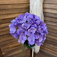 Branche d'hortensia en latex de fleurs artificielles de haute qualité pour la décoration de mariage à la maison
