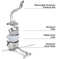 Handleiding Fruit Juicer Legering Citruspers Citruspers Zware Hand Druk Fruit Juicer Afneembare Lime Squeezer