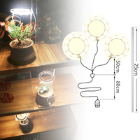 Lampu Tumbuh LED COB Mini dengan Spektrum Penuh, Daya USB, Ukuran Kecil untuk Pertumbuhan Vegetatif & Pembungaan Tanaman Dalam Ruangan