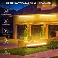 Barra de luz LED RGB blanca de 100W y 336 piezas para pared, con control de píxeles DMX de 114 canales, luz estroboscópica lineal para discotecas y clubes.