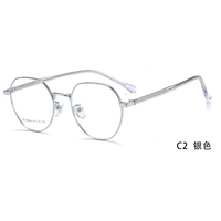 Montures de lunettes optiques en métal personnalisées en gros, montures de lunettes de créateur tendance, montures de lunettes de luxe