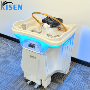 Kisen Salon Top Machine Head Spa Sink Hair Wash Basin Shampoo Bowl Japennes Treatment Mobile Bac with 2 Tanks - Product Image 2