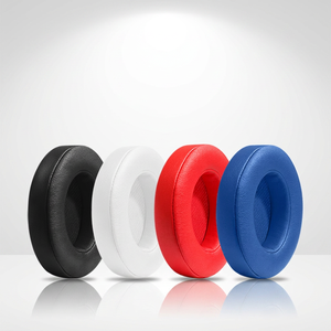 Coussinets d'oreille en cuir protéiné plus doux pour écouteurs <span class=keywords><strong>Beats</strong></span> <span class=keywords><strong>Studio</strong></span> 2 <span class=keywords><strong>3</strong></span>, coussinets en <span class=keywords><strong>mousse</strong></span> à mémoire de forme, coussinets de remplacement, confort supérieur - Product Image 1
