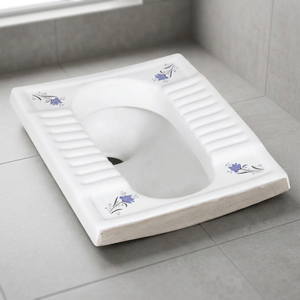 Fabriqué en Inde Cuvette de toilette accroupie en céramique de haute qualité avec garde-boue disponible pour l'approvisionnement direct en usine - Product Image 6