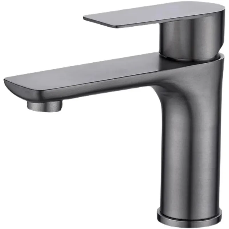 Bathroom Faucet 304 Stainless Steel Cold and Hot Water Mixer Taps Lavatory Mixer Taps Chrome Kitchen Basin Faucet