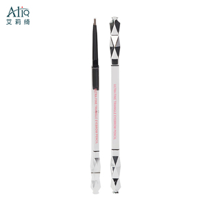 Personalizado coreano de doble cabeza Micro ojo lápiz de cejas marcador con 2 en 1 Etiqueta Privada triángulo de 1,5mm cejas lápiz con cepillo - Product Image 5