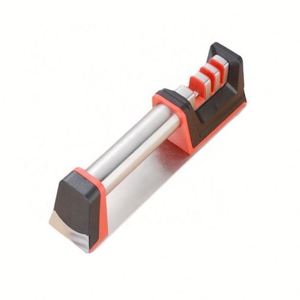 Pierre à aiguiser les couteaux en oxyde d'aluminium Superfit, la plus vendue en 2020, avec poignée ergonomique, 2 étapes, grain grossier 100-400, pour usage en cuisine - Product Image 2