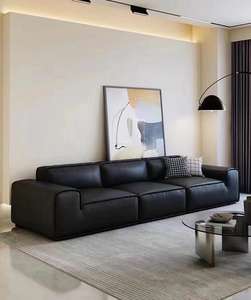 Sofá Chesterfield de PU Moderno y Lujoso para Sala de Estar, Diseño Ligero, Relleno de Esponja - Product Image 5