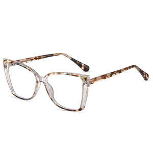 Monture de lunettes carrée Tr90 87297, anti-lumière bleue, monture complète, design unisexe à la mode pour un usage quotidien - Product Image 1