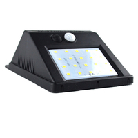 Usine Bas Prix Jardin Cour Corps Humain Induction Ip65 Étanche ABS 4w Cob Led Solaire Applique Murale Extérieure