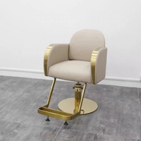 Nouvelle chaise de salon de coiffure professionnelle haut de gamme, réglable et pivotante, en PVC, spéciale pour la permanente et la coloration