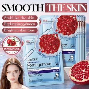 Mascarilla Facial de Granada SADOER, Nuevo Estilo en Stock, Mascarilla Facial Hidratante con Ácido Hialurónico SADOER - Product Image 5