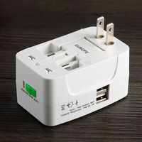 Adaptateur de voyage international Prise électrique Prise de courant Chargeur USB Convertisseur universel pour UE Royaume-Uni États-Unis Australie Adaptateur de voyage universel