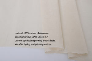 100% コットングレー生地生ホワイトグレー生地コットングレー布オーガニックコットンモスリングレー生地 - Product Image 4