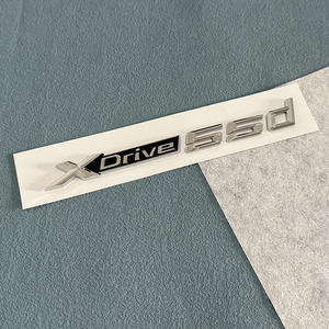 Emblema de letra ABS negro brillante para <span class=keywords><strong>5</strong></span> Series E39/E60/E61/F10/F11/G30 Etiqueta engomada del logotipo del maletero del coche - Product Image 6