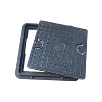 Couverture de regard d'égout en plastique SMC BMC FRP fibre de verre carrée SOLID EN124 A15 certifiée ISO9001-2008