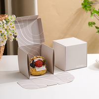 Boîte d'emballage IMEE en stock, élégante, à 1, 3, 4 ou 6 compartiments, pour pâtisseries, gâteaux, biscuits, cupcakes, avec séparateur