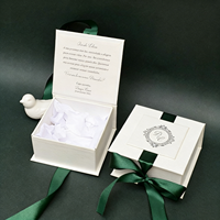 Emballage en carton rigide avec fermeture magnétique de luxe, impression de logo personnalisée biodégradable, boîte cadeau de mariage