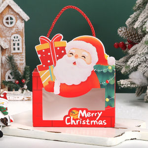 圣诞老人礼品纸盒圣诞快乐糖果饼干盒卡通儿童巧克力盒 - Product Image 6