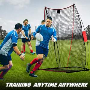 Filet <span class=keywords><strong>de</strong></span> football pour entraînement au but - Filet d'entraînement portable robuste avec cadre en acier pour l'entraînement au but en extérieur, en intérieur et sur terrain - Product Image 6