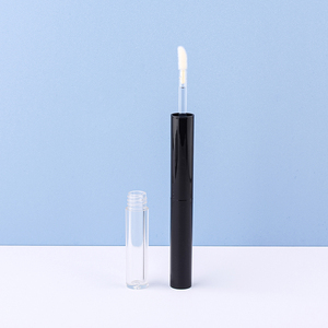 Emballage cosmétique deux-en-un pour <span class=keywords><strong>crayon</strong></span> à sourcils et crème colorante pour sourcils, tube à double extrémité <span class=keywords><strong>transparent</strong></span> noir - Product Image 1