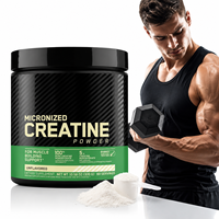 Créatine monohydrate pure en poudre, complément alimentaire pour la musculation, pour la force et l'amélioration des performances, créatine monohydrate en poudre