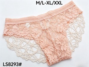 Mutandine da donna in <span class=keywords><strong>pizzo</strong></span> LAS238 a <span class=keywords><strong>vita</strong></span> bassa, trasparenti, con decorazioni floreali, traspiranti, taglia M-2XL, 0,48 dollari. - Product Image 5