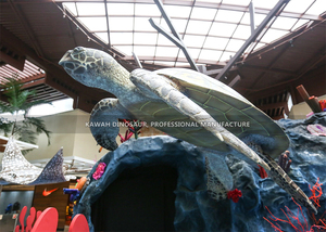 Equipo de parque de temática marina, estatua de tortuga marina animatrónica personalizada para acuario al aire libre, modelo de tortuga marina - Product Image 6