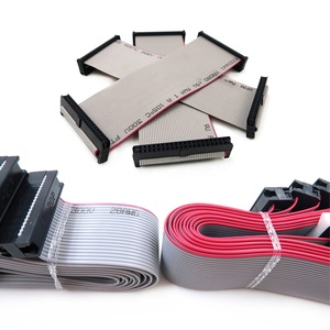 Conector IDC Personalizado YZCONN de 6, 8, 10, 12, 14, 16, 20, 24, 26, 30, 34, 40, 50, 60, 64 Pinos com Passo de 1,27mm e Cabo Flat Cinza - Product Image 2