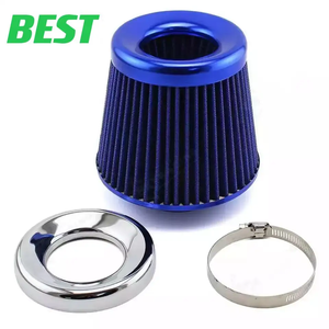 Dòng Chảy cao hiệu suất xe thể thao Bộ lọc không khí hình nón Bộ lọc không khí sửa đổi đầu vào xe Air <span class=keywords><strong>intake</strong></span> nhôm ống lọc - Product Image 1
