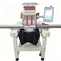 Machine à broder automatique informatisée multifonctionnelle à tête unique 9 aiguilles pour serviettes, chaussettes et chaussures