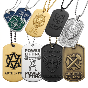 Placa de Identificación Personalizada para Perros, Grabada en 2D y 3D con Logotipo, de Metal, con Esmalte Suave, con Mensaje y Letras, Colgante para Collar - Product Image 6