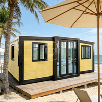 Maison conteneur de luxe extensible de 30 pieds du fabricant, villa préfabriquée à structure en acier, insonorisée, étanche, avec chambre à coucher