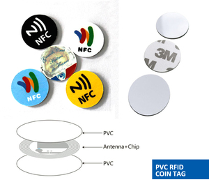 Có thể in 13.56MHz iso14443a NXP Mifare cổ điển Ev1 <span class=keywords><strong>1K</strong></span> <span class=keywords><strong>NFC</strong></span> Vòng đồng xu <span class=keywords><strong>tag</strong></span> - Product Image 2