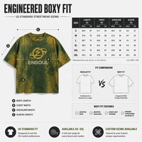 Maßgeschneidertes Übergroßes Drop-Shoulder T-Shirt für Herren, 300GSM Schwere Baumwolle, Boxy Fit, Siebdruck, Private Label Blanko-T-Shirt