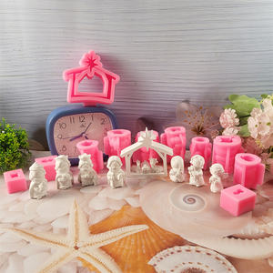 Moldes de fundición de silicona hechos a mano para adornos decorativos DIY marca Kingnoo herramientas de pastel de forma Irregular W0327 - Product Image 4