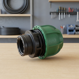 Raccord femelle compressé en PP vierge SAP 32*1 pour tuyaux PE/HDPE, garantie 3 ans, usage irrigation agricole - Product Image 2