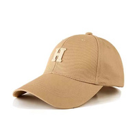 Gorra de béisbol casual de 6 paneles estilo trucker para exteriores, color caqui, con bordado vintage, estilo occidental y urbano.