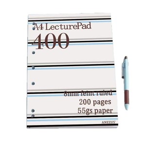 Nuovo Quaderno <span class=keywords><strong>a</strong></span> <span class=keywords><strong>Righe</strong></span> <span class=keywords><strong>A4</strong></span> 8mm con <span class=keywords><strong>Righe</strong></span> Sottili, Alta Qualità, Design Rinforzato per Esportazione, Blocco Semplice per Bozze e Pratica, 90 <span class=keywords><strong>Fogli</strong></span> per Studenti - Product Image 4