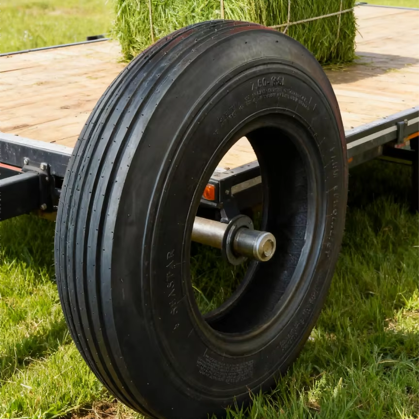7.60-15 I-1 Tractor Steering Tire  Reinforced Wear Resistant Agricultural Tire Straw Bundling Machine New Tires