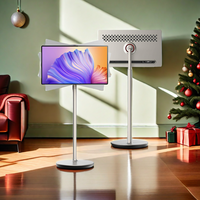 Smart TV rotative portable de 32 pouces, moniteur à écran tactile 4K UHD, montable pour la publicité à la maison/camping/bureau