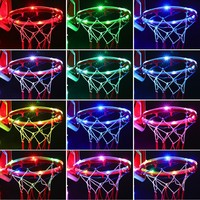 Décoration extérieure, 17 couleurs changeantes, étanche, super lumineux, lumières LED RGB en plastique pour panier de basket, télécommande 32 touches