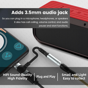 2in1 USB <span class=keywords><strong>C</strong></span> đến 3.5mm tai nghe và bộ sạ<span class=keywords><strong>c</strong></span> Adapter 2 trong 1 loại <span class=keywords><strong>C</strong></span> để AUX mic jack với PD nhanh chóng sạ<span class=keywords><strong>c</strong></span> Dongle cho tai nghe - Product Image 5
