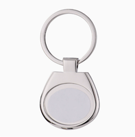 Großhandel Werbegeschenk für Unternehmen Sublimations-Blanko-Metallschlüsselanhänger mit Runden Blanko-Anhängern Individueller Foto-Schlüsselanhänger